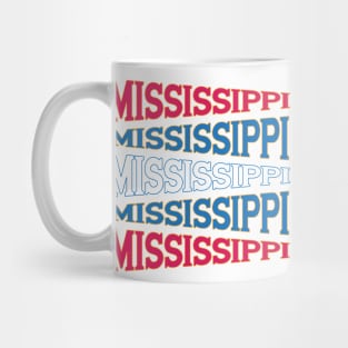 TEXT ART USA MISSISSIPPI Mug